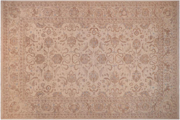 handmade Traditional Kafkaz Chobi Ziegler Ivory Ivory Hand Knotted RECTANGLE 100% WOOL area rug 12 x 18